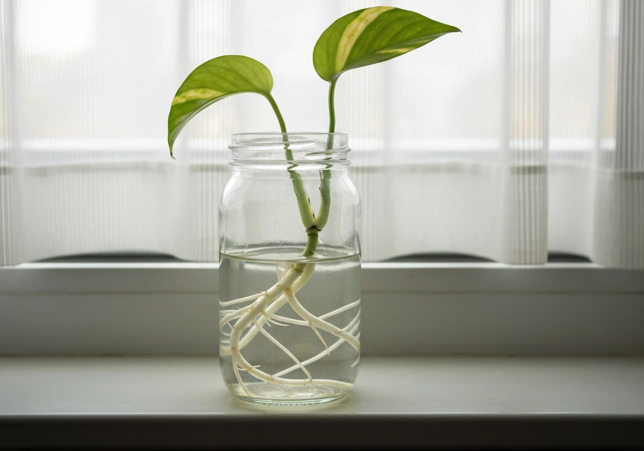 How to Grow Money Plant in Water Faster Step by Step